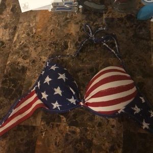 American Flag Bathing Suit Top